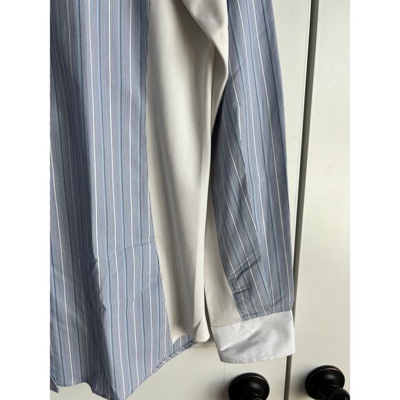 NWT Romfh Drilex Dressage Shirt Blue Stripe - Size 40 - Picture 4 of 11